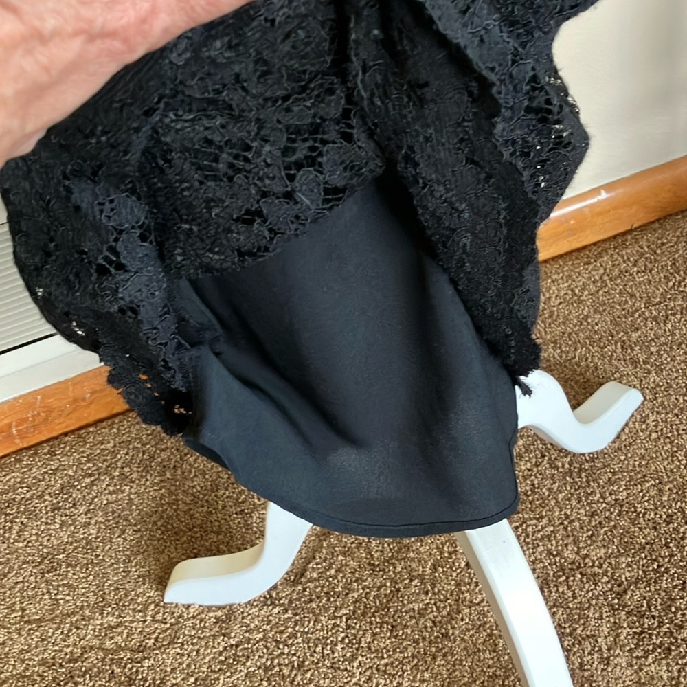 JUICY COUTURE BLACK EYELET PAIGE MIDI DRESS. RET $268. GORGEOUS! NWT. - Picture 14 of 16